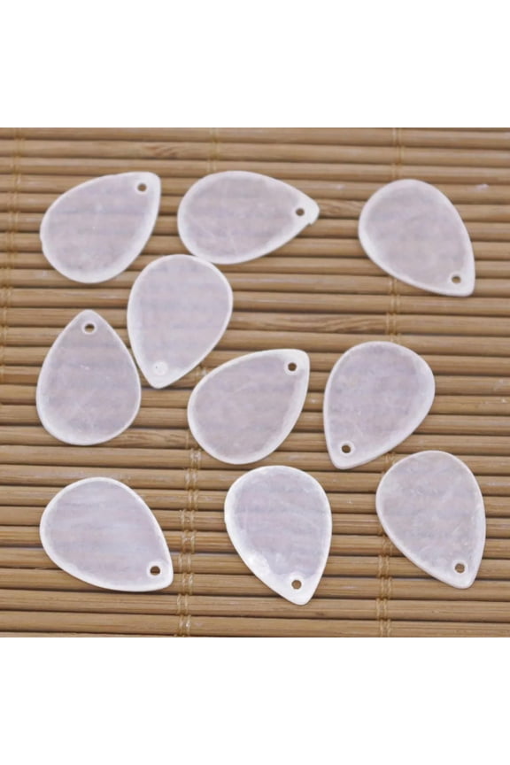 10PCS 13mmx18mm Teardrop Shell Mther of Pearl Earring Pendant Making DIY