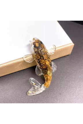 10Pcs Natural Tiger Eye Koi Quartz Crystal Gravel Drop Glue Mini Crap Ornament