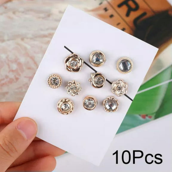 K-KED 10X Pin Brooch Closure Clasp Holder Clip Delicate Jewelry Cardigan Blouse Shirt Scarf Fix-A-10Pcs