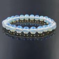 thumbnail image 1 of K-KED 10pcs 8mm Natural Gemstone Beads Stretchy Bracelet Agate Jade Crystal Healing-opal-7 1/2"(26pcs beads), 1 of 6