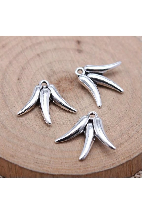 110 Pcs Tibetan Silver Cayenne Pepper Charms Pendant 18X16MM DIY Making C15993