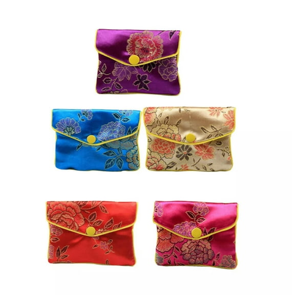 K-KED 12 Pcs Decorative Change Pouch Gift Package Bag Delicate Jewelry Travel
