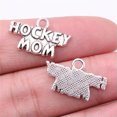thumbnail image 1 of K-KED 120 Pcs Antique Silver HOCKEY MOM Charms Pendant 23x13MM C15425, 1 of 3