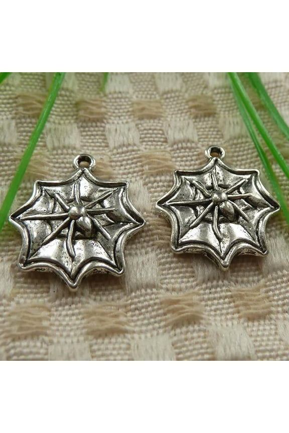 120 Pcs Tibetan Silver Cobweb Charms Pendant 22X18MM S4236 DIY Delicate Jewelry Making