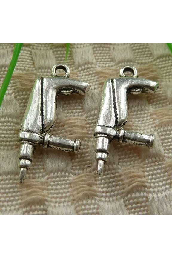 120 Pcs Tibetan Silver Electric Drill Charms 27X12MM S4185 DIY Delicate Jewelry Making