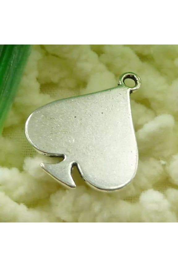 120 Pcs Tibetan Silver Spade Charms Pendant 23X19MM S1912 DIY Delicate Jewelry Making