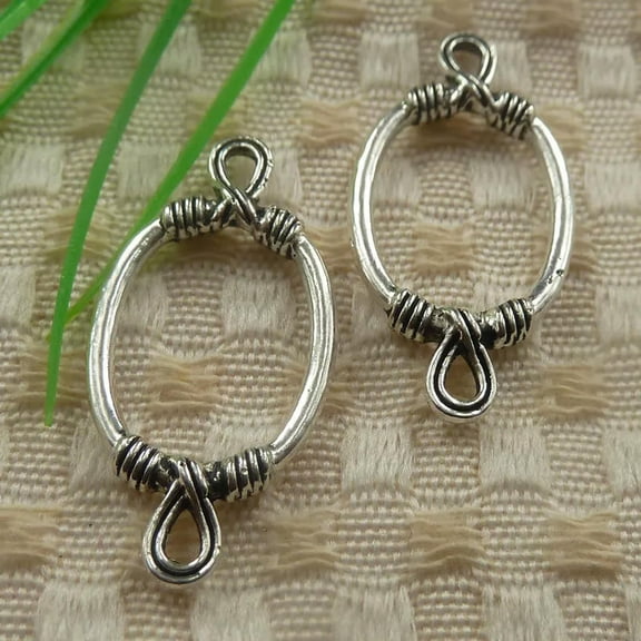 K-KED 120 Pcs Tibetan SilverConnectors 36X18X2MM S4394 DIY Delicate Jewelry Making