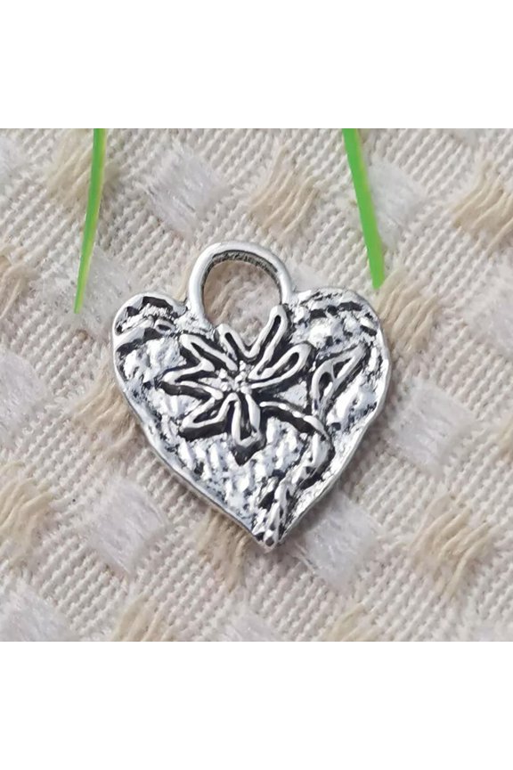 126 Pcs Tibetan Silver heart maple leaf Charms 20x19MM S5117 DIY Delicate Jewelry Making
