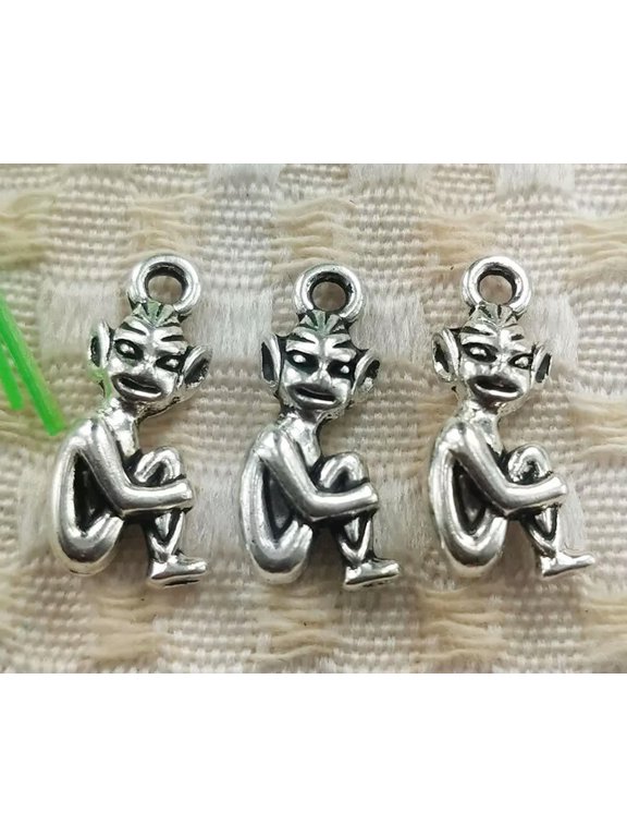 129 Pcs Tibetan Silver monkey Charms Pendant 20x9MM S5013 DIY Delicate Jewelry Making