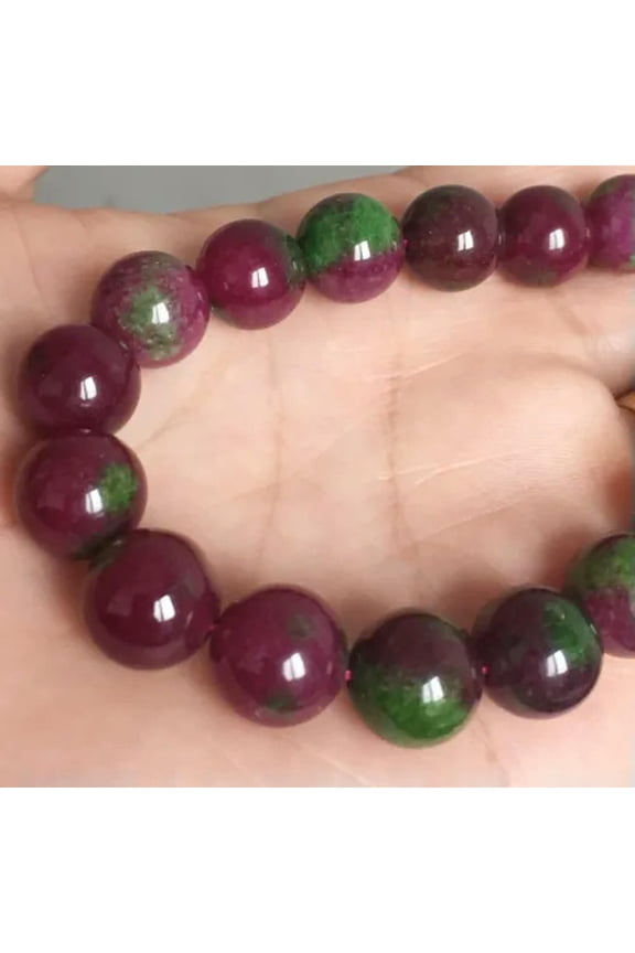 12mm Multicolor Kunzite Gemstones Round Beads Stretch Bracelet 7.5" AAA