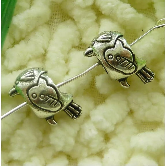K-KED 135 Pcs Tibetan Silver Bird Spacer Beads 15X9MM S2182 DIY Delicate Jewelry Making