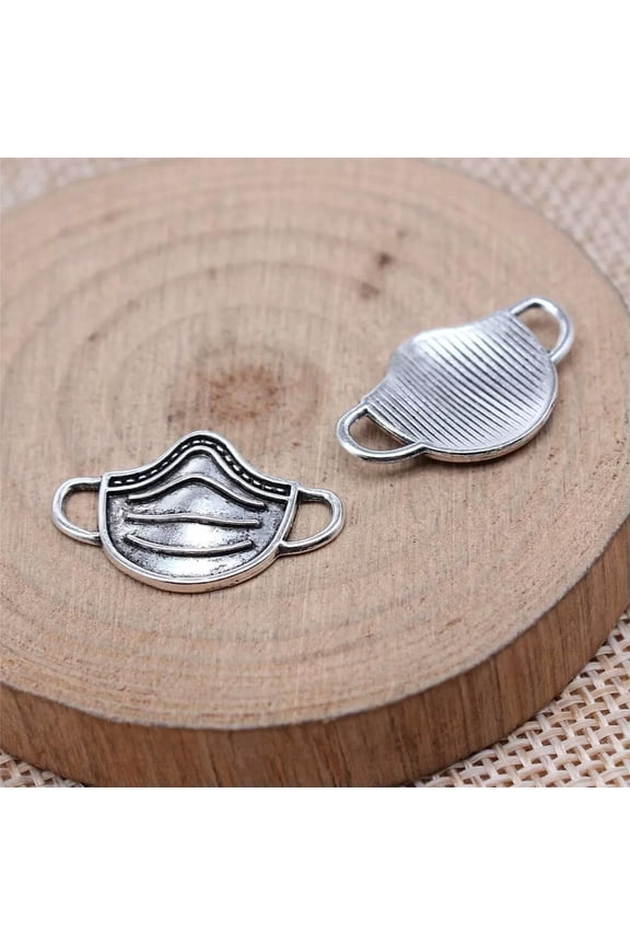140 Pcs Tibetan Silver Respirator Charms Pendant 23X14MM DIY Making C15970