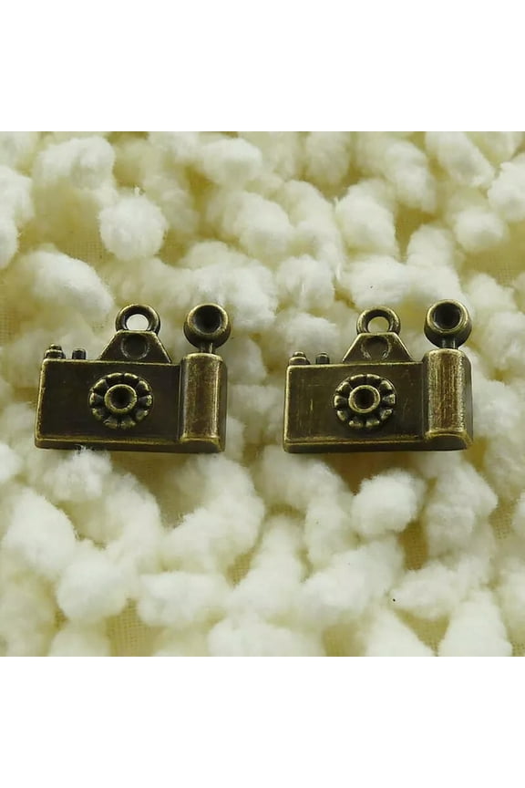 150 Pcs Bronze Plated Camera Charms Pendant 16X14MM S057 DIY Delicate Jewelry Making