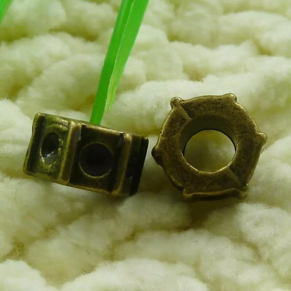 K-KED 150 Pcs Bronze PlatedSpacer Beads 10X6MM S1902 DIY Delicate Jewelry Makin