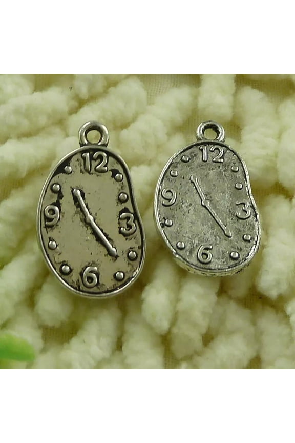 150 Pcs Tibetan Silver Clock Charms Pendanat 22X13MM S3268 DIY Delicate Jewelry Making