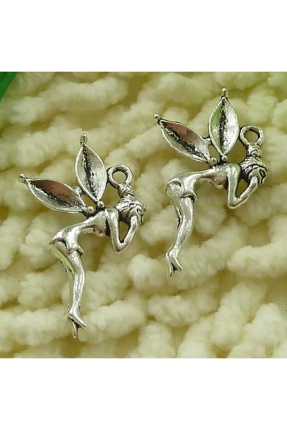 150 Pcs Tibetan Silver Fairy Charms Pendant 27X20MM S3385 DIY Delicate Jewelry Making