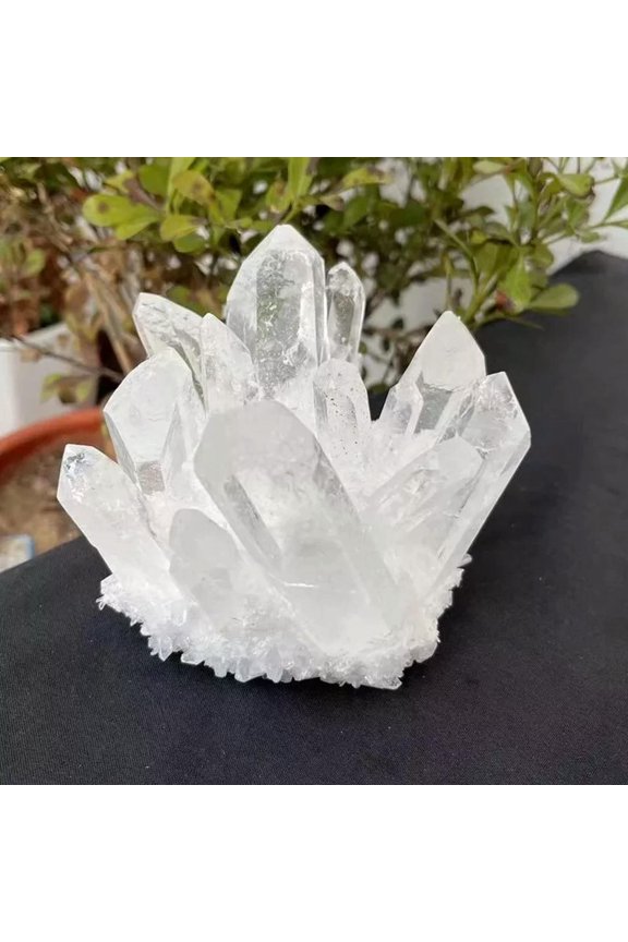 150g Natural Clear Crystal Cluster Quartz White Gemstone Druzy Geode Healing