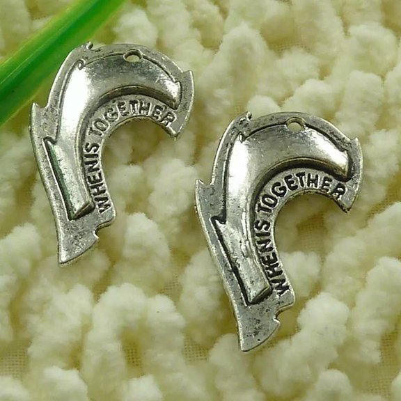 K-KED 162 Pcs Tibetan Silver Sickle Charms Pendant 30X19MM S3249 DIY Delicate Jewelry Making