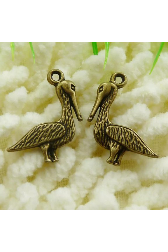165 Pcs Bronze Plated Goose Charms Pendant 23X19MM S184 DIY Delicate Jewelry Making