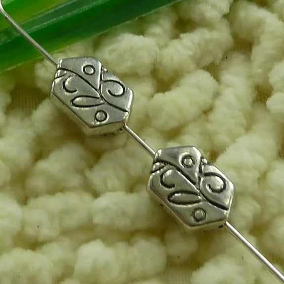 K-KED 165 Pcs Tibetan Silver Flower Spacer Beads 11X8MM S3139 DIY Delicate Jewelry Making