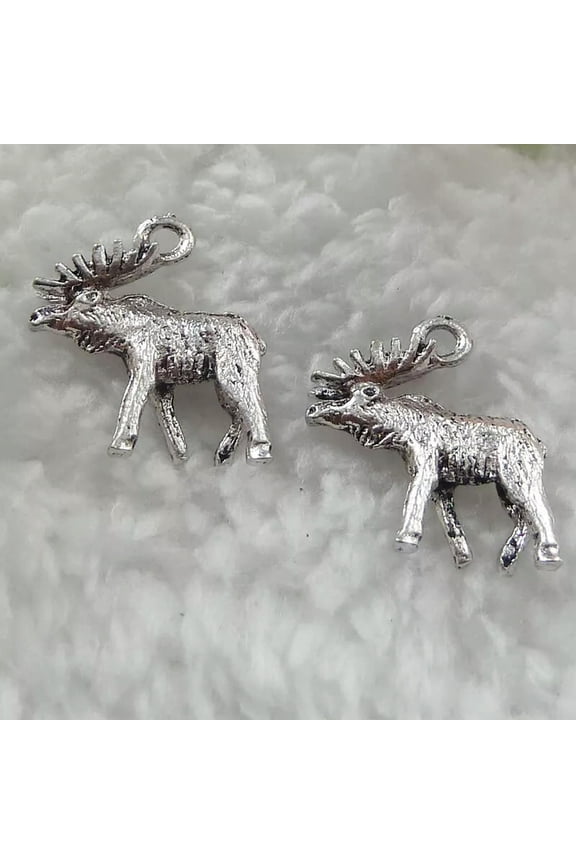 188 pcs tibet silver deer charms 18x15mm B222