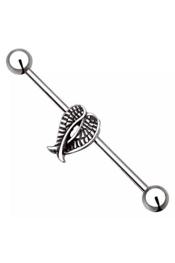 1PCS Surgical Steel Industrial Bar Ear Barbell Ring 14G Body Scaffold Piercing-#07