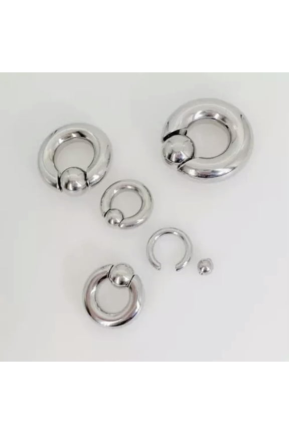 1Pair Tunnel Plug Earrings Surgical Steel Nose Ring Body Piercing BCR PA Jewelry-8G(3mm)*14mm*6mm