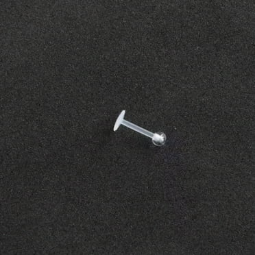 K-KED 1Pc Clear Acrylic Nose Ring Lip Eyebrow Retainer Stud Ear Navel Piercing Jewelry-1