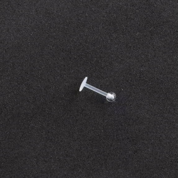 K-KED 1Pc Clear Acrylic Nose Ring Lip Eyebrow Retainer Stud Ear Navel Piercing Jewelry-1