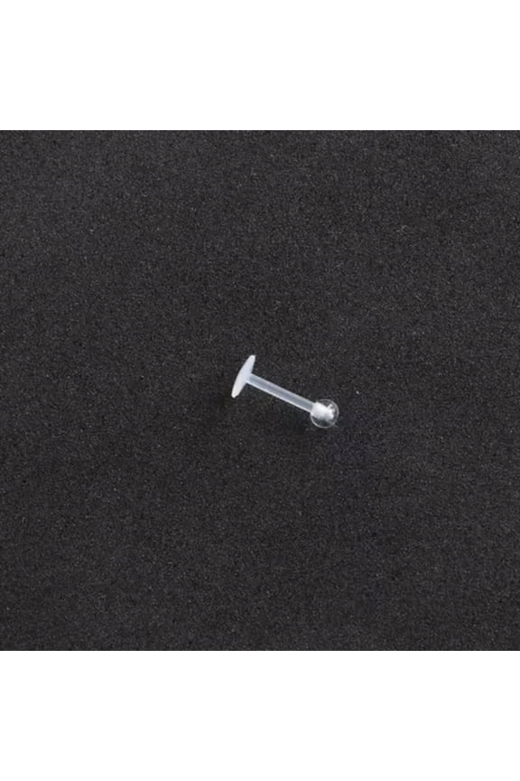 1Pc Clear Acrylic Nose Ring Lip Eyebrow Retainer Stud Ear Navel Piercing Jewelry-1