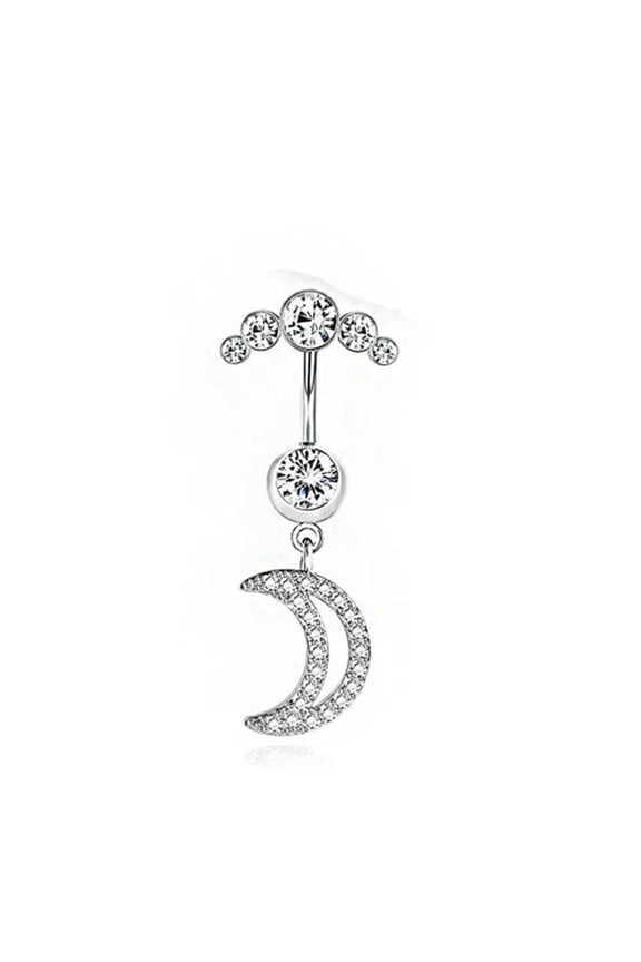 1Pc Crystal Navel Ring Bell Button Ring Body Delicate Jewelry Sexy Beach Piercing US-1