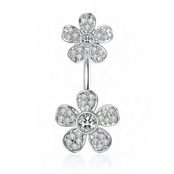 K-KED 1pc CZ Star Belly Navel Button Rings Belly Navel Rings Body Piercing Jewelry-7