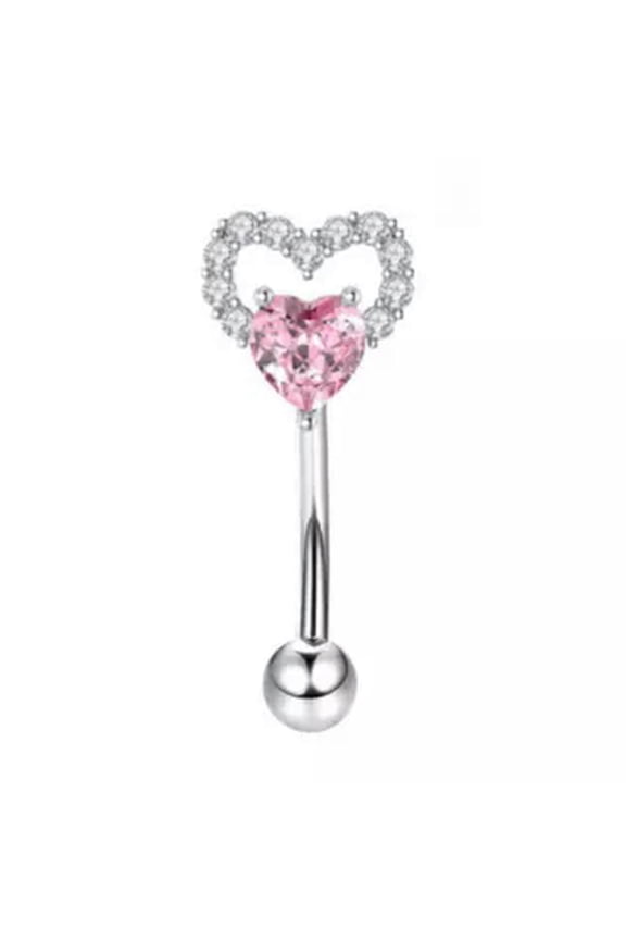 1pc Eyebrow Steel Fashion Piercing Lip Nail Delicate Jewelry Stainless Steel Women Ring-B