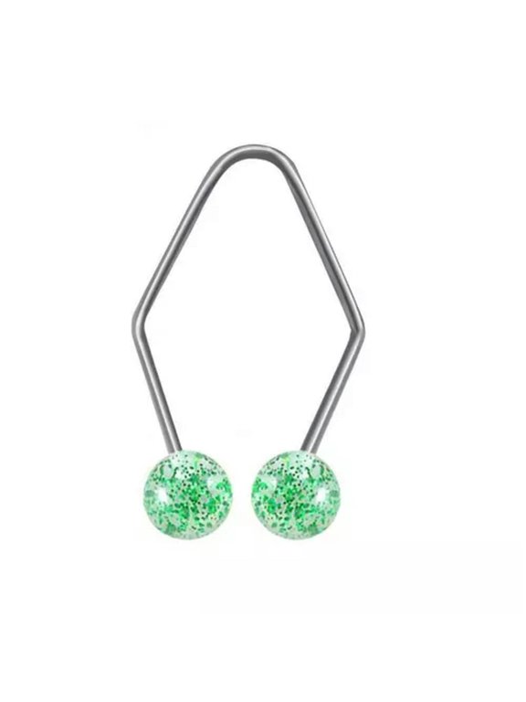 1pc Face Develop Natural Smile Tool Dimple Makers Dimple Trainer Easy To Wear-Green