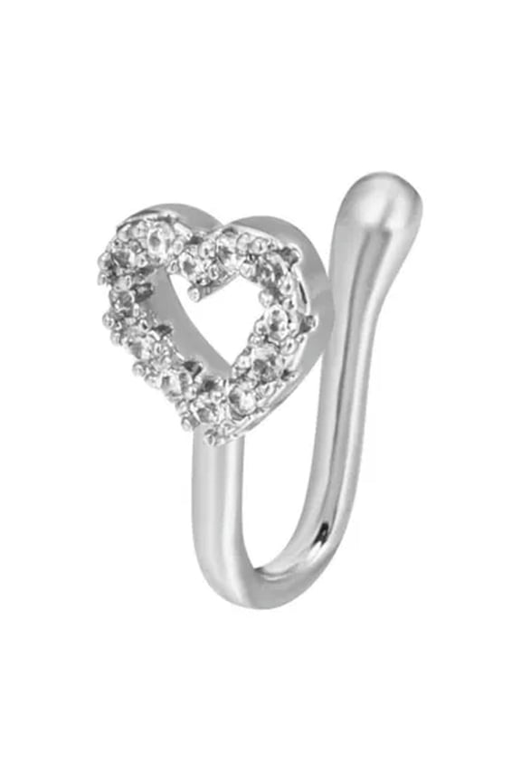 1pc Fake Septum Nose Ring Hoop Clip On Non Pierced Nose Lip Ear Cuffs Jewelry-3