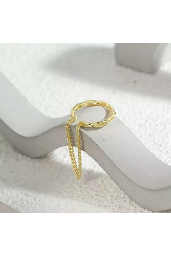 1pc Fashion Chain Ear Clips Gold/Silver Earring Cuff Women Delicate Jewelry Gifts Fashion-Gold