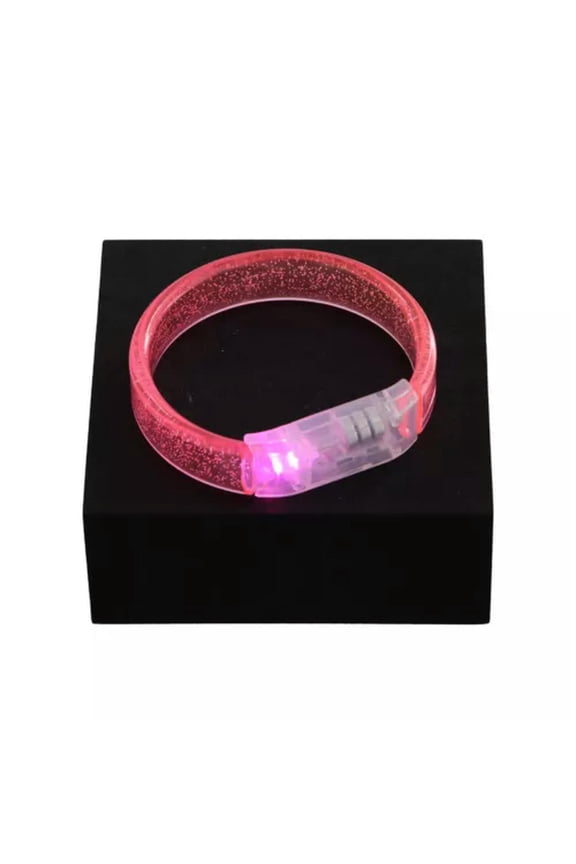 1pc Neon Light Up Bracelet Toys Luminous Wristbands LED Light Up Bracelets-Pink
