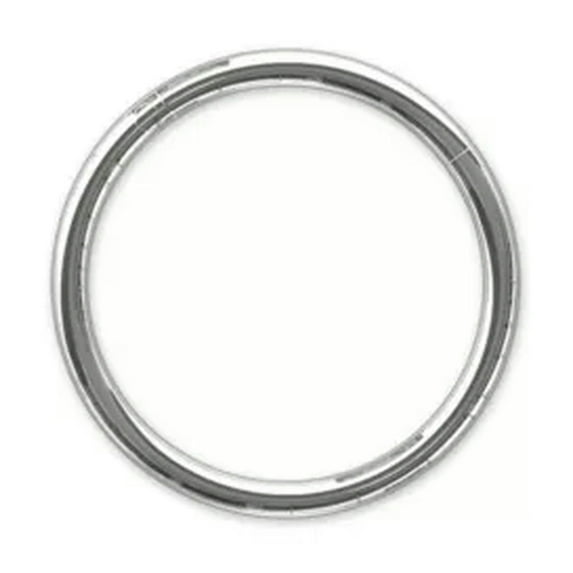 K-KED 1pc Simple Stainless Steel Hinged Segment Nose Ring Septum Clicker Daith Hoop-Silver-1.2*12mm