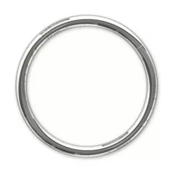 K-KED 1pc Simple Stainless Steel Hinged Segment Nose Ring Septum Clicker Daith Hoop-Silver-1.2*12mm