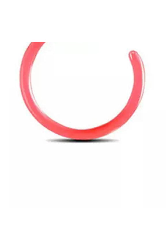 1Pc Women Men Body Delicate Jewelry Fake Septum Clip On Non Piercing Acrylic Nose Ring -Red