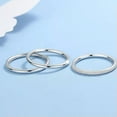 thumbnail image 1 of K-KED 1pcs Pure Platinum 950 Ring Fine Pt950 Women Thin Band Polish Surface US 6.5-Matte Surface-1.5-1.6g, 1 of 6