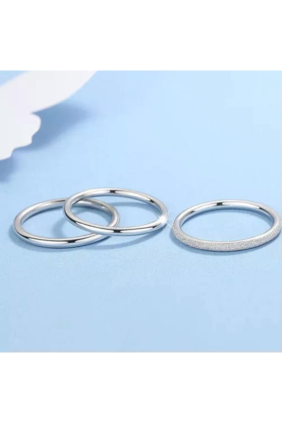 1pcs Pure Platinum 950 Ring Fine Pt950 Women Thin Band Polish Surface US 6.5-Polish Surface-1.12-1.22g