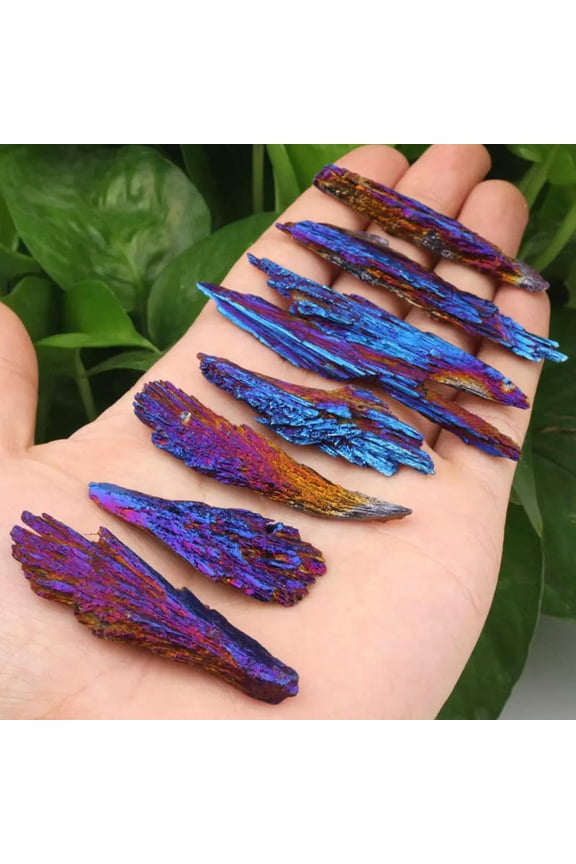 1x Natural Rainbow Aura Titanium VUG Crystal Cluster Quartz Specimen Reiki Stone-default