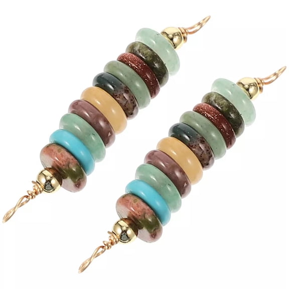 K-KED 2 Pcs Spacer Beads for DIY Crafts Wheel Delicate Jewelry Making Findings