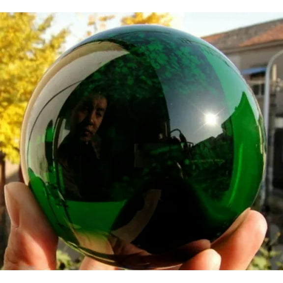 K-KED 20-40MM Round Glass Crystal Ball Sphere Buyers Select the Size Magic Ball-Green-30mm
