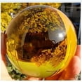 thumbnail image 1 of K-KED 20-40MM Round Glass Crystal Ball Sphere Buyers Select the Size Magic Ball-Yellow-40mm, 1 of 9