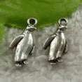 thumbnail image 1 of K-KED 200 pcs tibet silver penguin charms 23x10mm B4195, 1 of 2