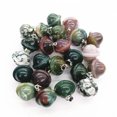 thumbnail image 1 of K-KED 20PCS Natural Indian Agate Stone Planet Pendant UFO Universe DIY Delicate Jewelry Making, 1 of 6