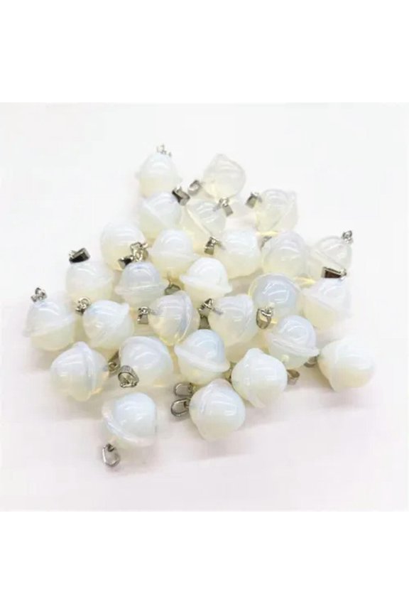 20PCS Opal Stone Planet Pendant UFO Universe DIY Delicate Jewelry Making Healing