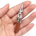 thumbnail image 1 of K-KED 20pcs 12x70mm Natural Stone Pendant Quartz Reiki Pendulum Crystal Delicate Jewelry Magic -Gold Sand, 1 of 9